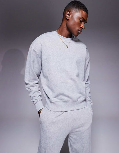 Cropped Boxy Cotton Training Sweatshirt With Quick Dry Finish