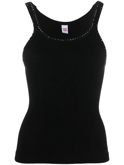 Ribbed-Knit Cotton Tank Top