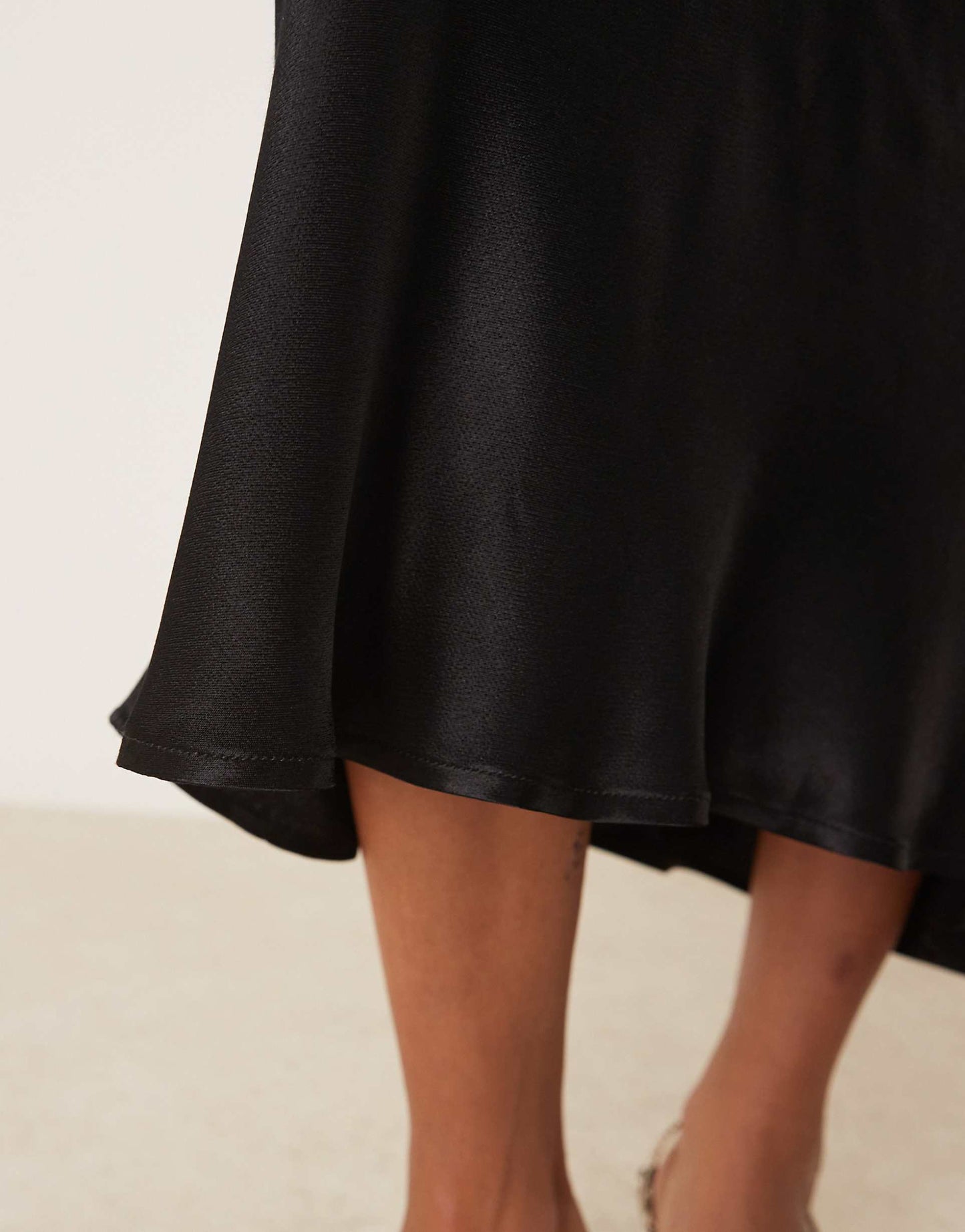Satin Bias Maxi Skirt