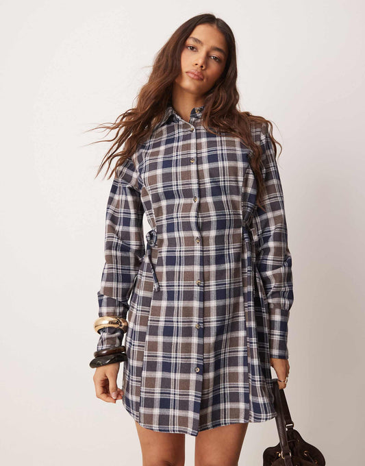 Oversized Cinch Waist Shirt