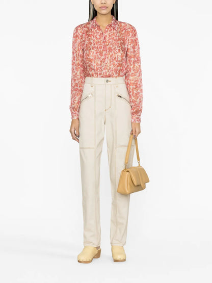 Fanny Straight-Leg Cargo Trousers