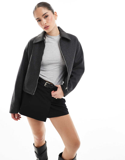 Dad Collar Boxy Jacket