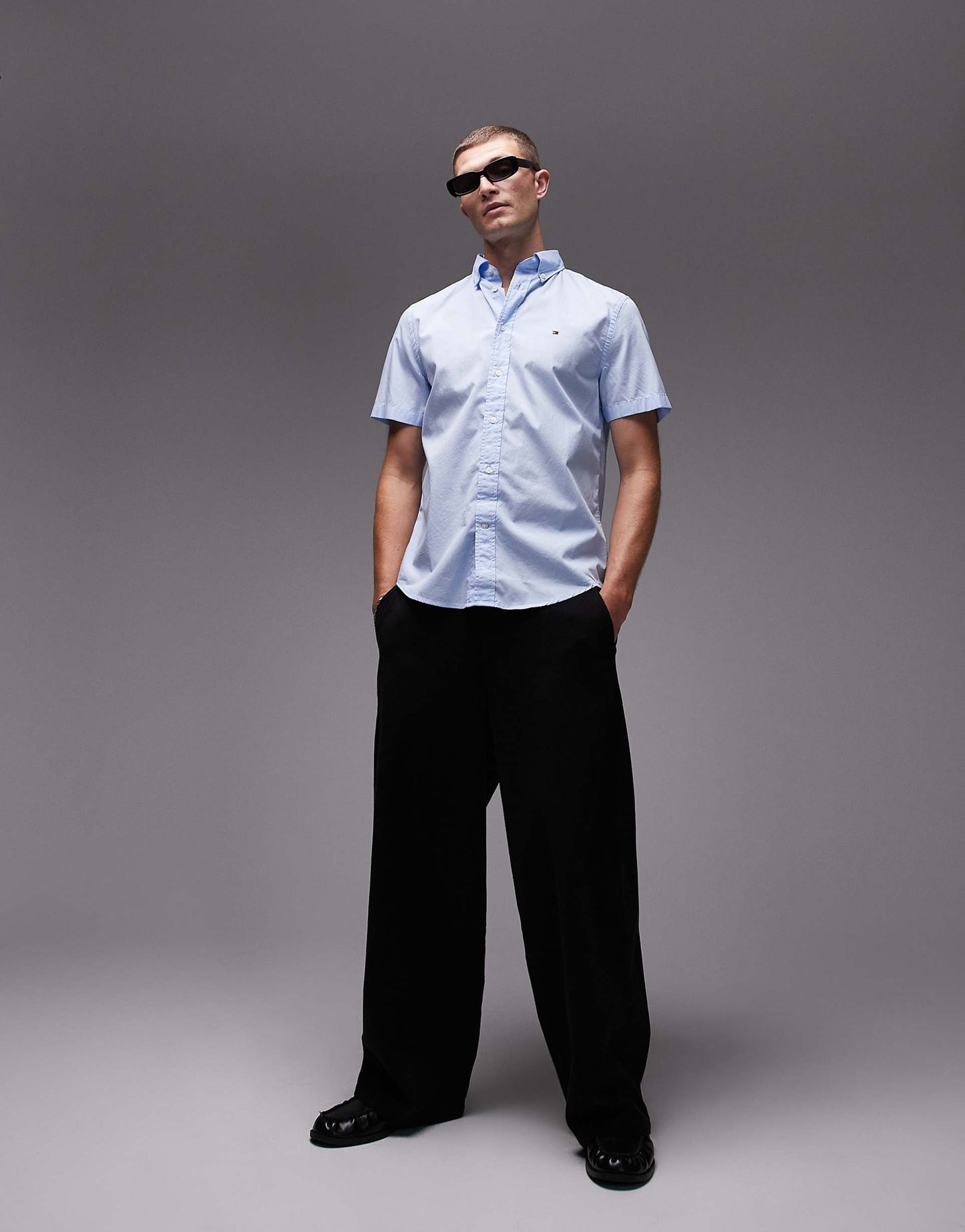 Flex Poplin Solid Shirt