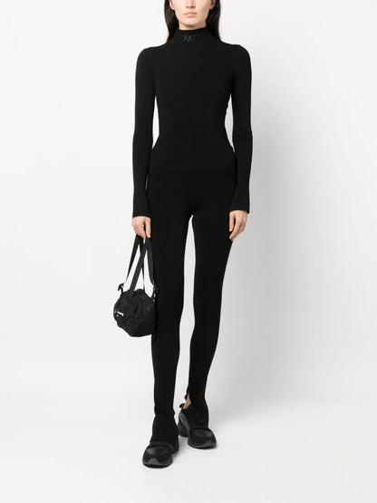 Logo-Embroidered High-Neck Jumper