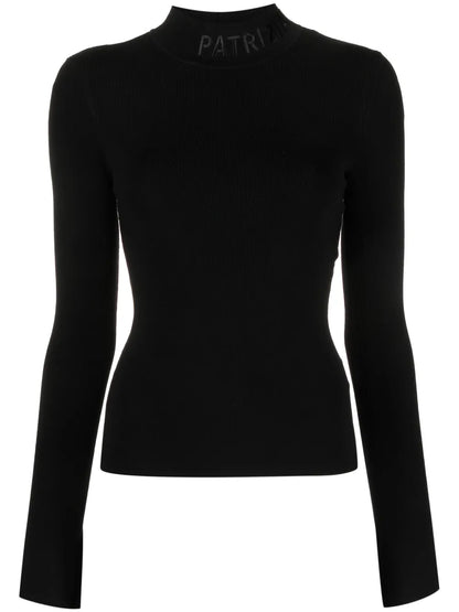 Logo-Embroidered High-Neck Jumper
