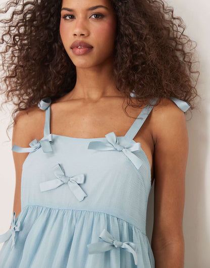 Bow Embellished Midi Dress