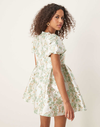 Jacquard Mini Dress