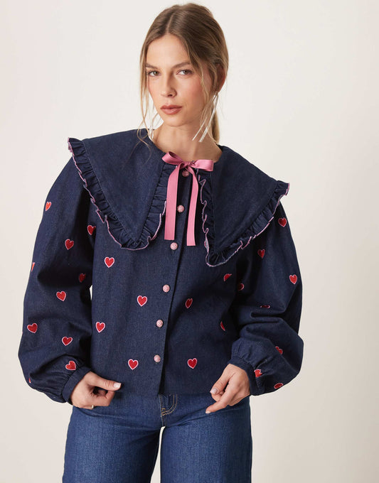 Hearts Denim Jacket