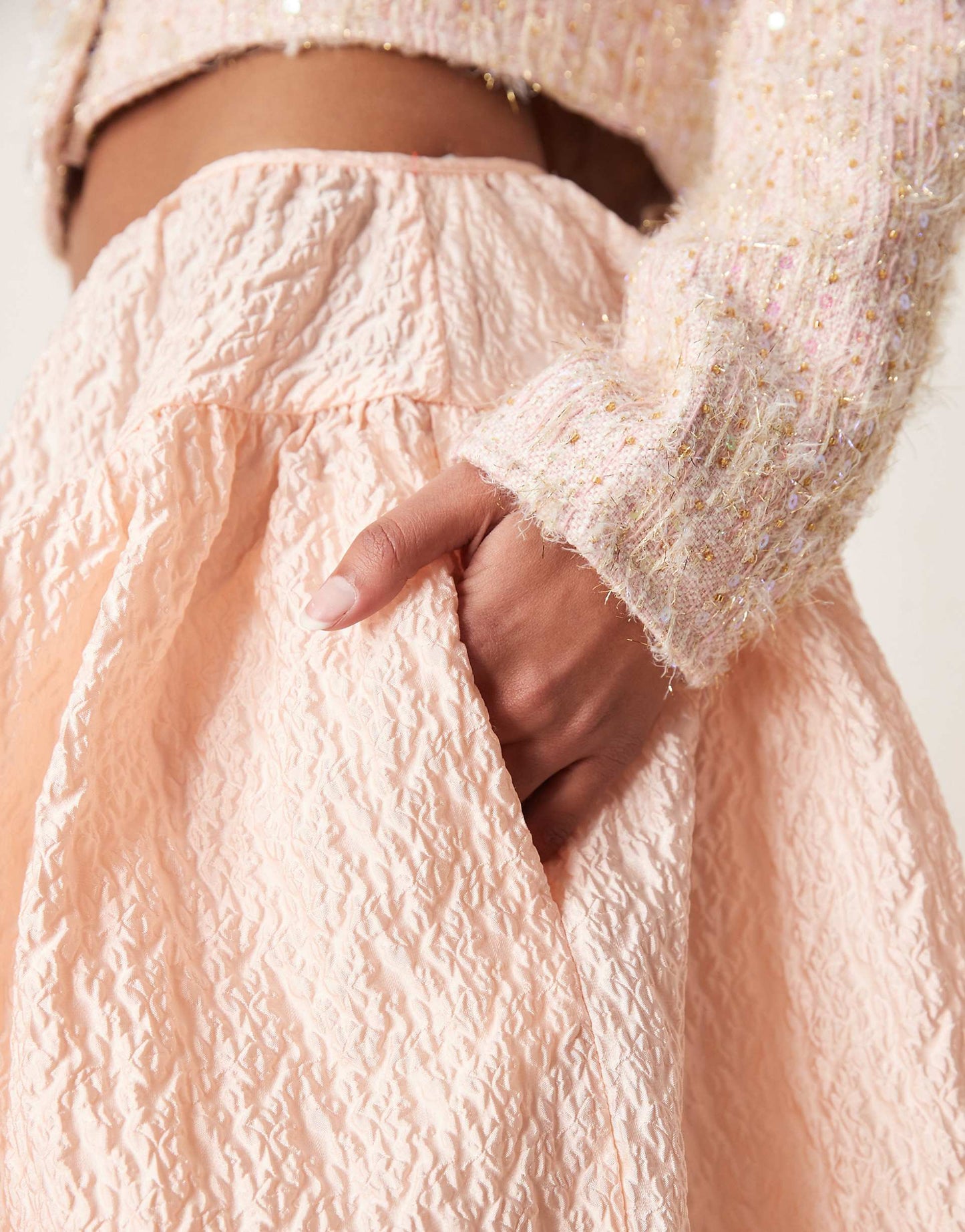 Jacquard Midi Skirt Co-Ord