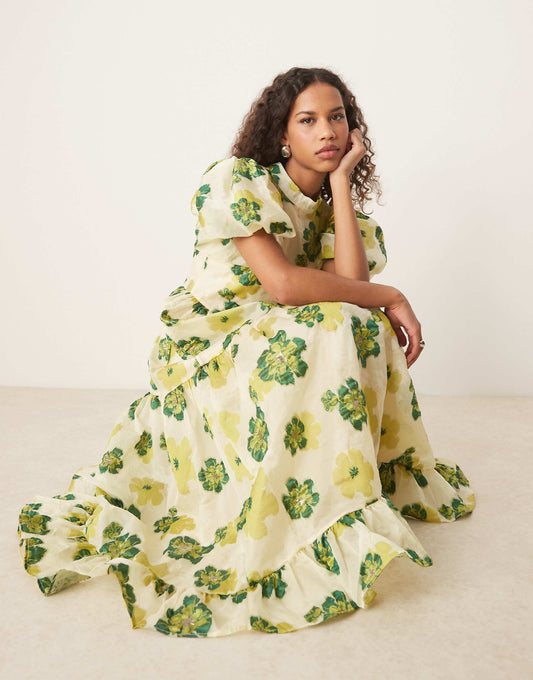 Jacquard Maxi Dress