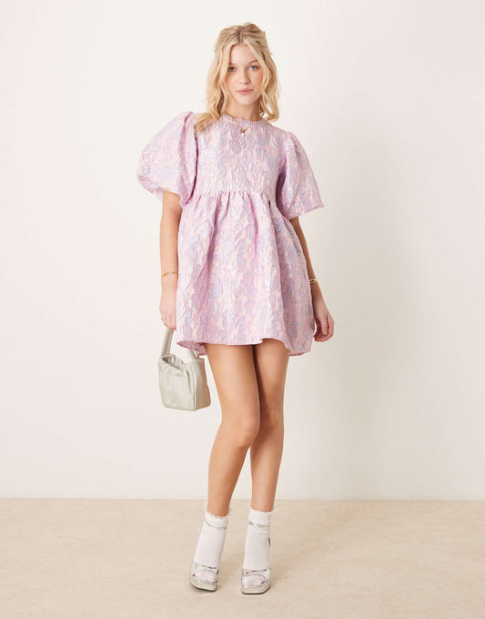 Jacquard Mini Dress