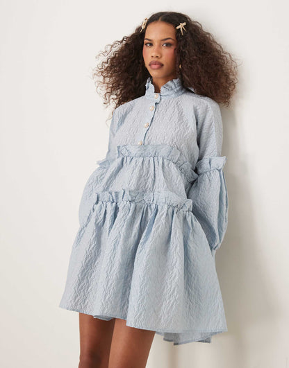 Jacquard Mini Dress