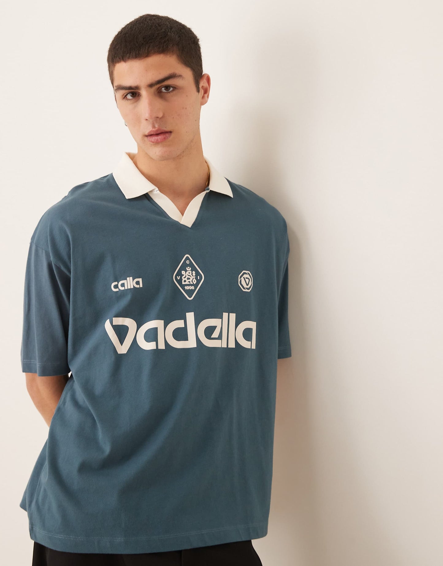 Oversized Polo With Sports Print