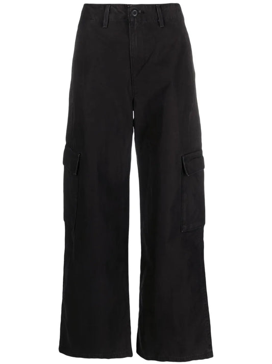 Cotton Cargo-Pockets Jeans