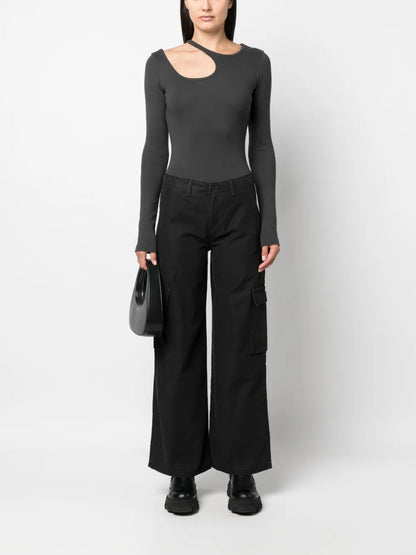 Cotton Cargo-Pockets Jeans