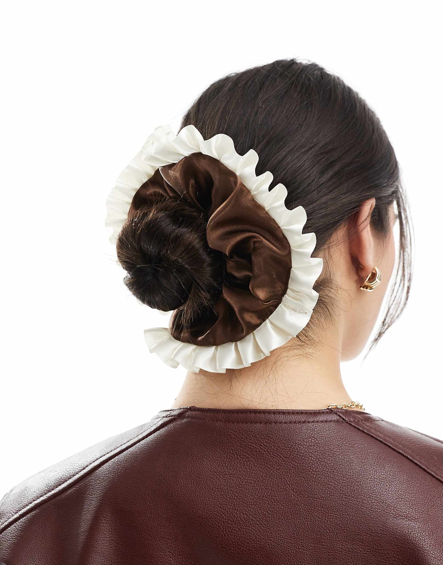 Satin Frill Scrunchie