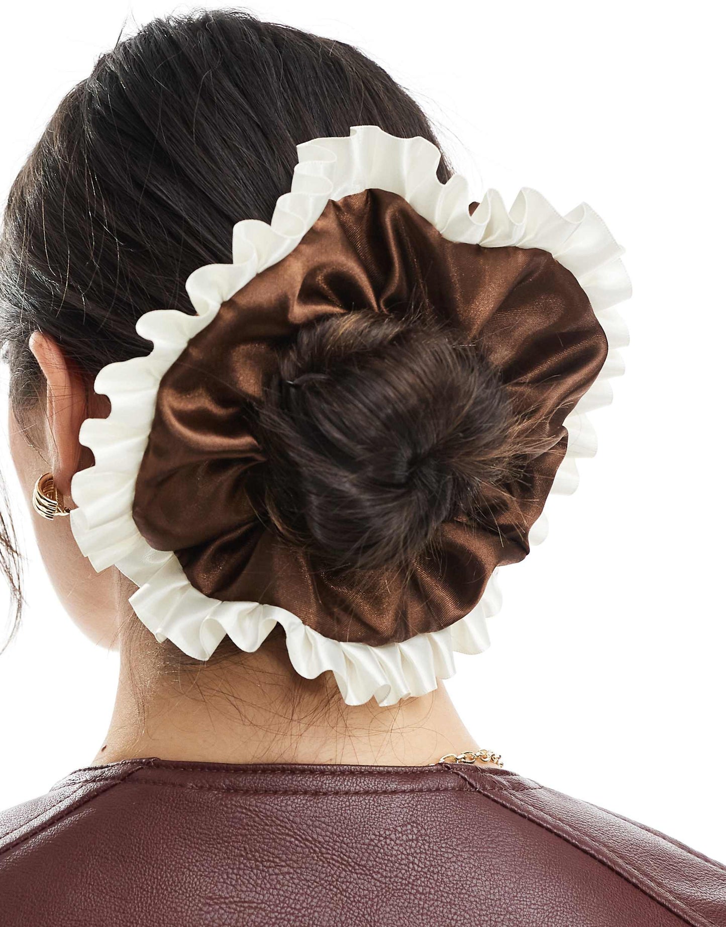 Satin Frill Scrunchie