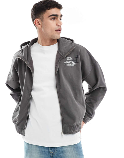 Zip Through Stwd Hoodie