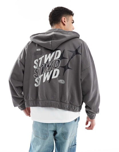 Zip Through Stwd Hoodie