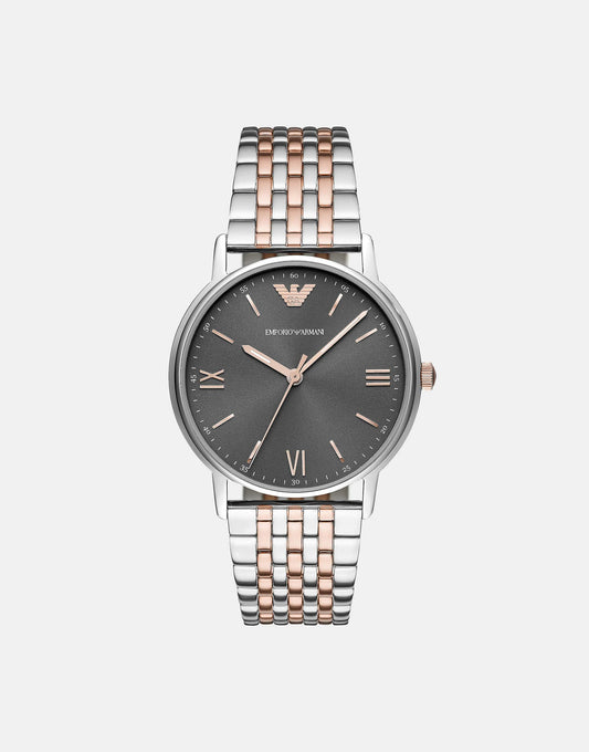 Men'S Three-Hand Two-Tone Steel Watch