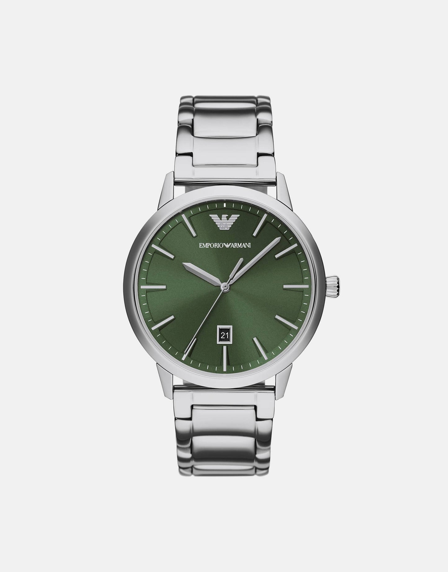 Three-Hand Date Stainless Steel Watch