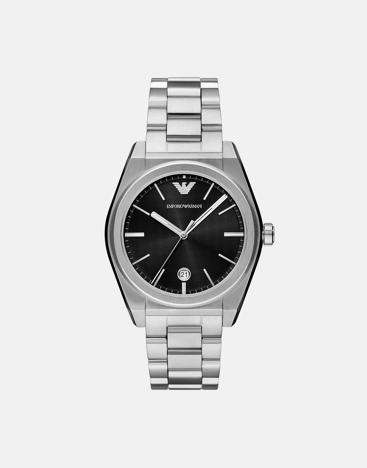 Three-Hand Date Stainless Steel Watch