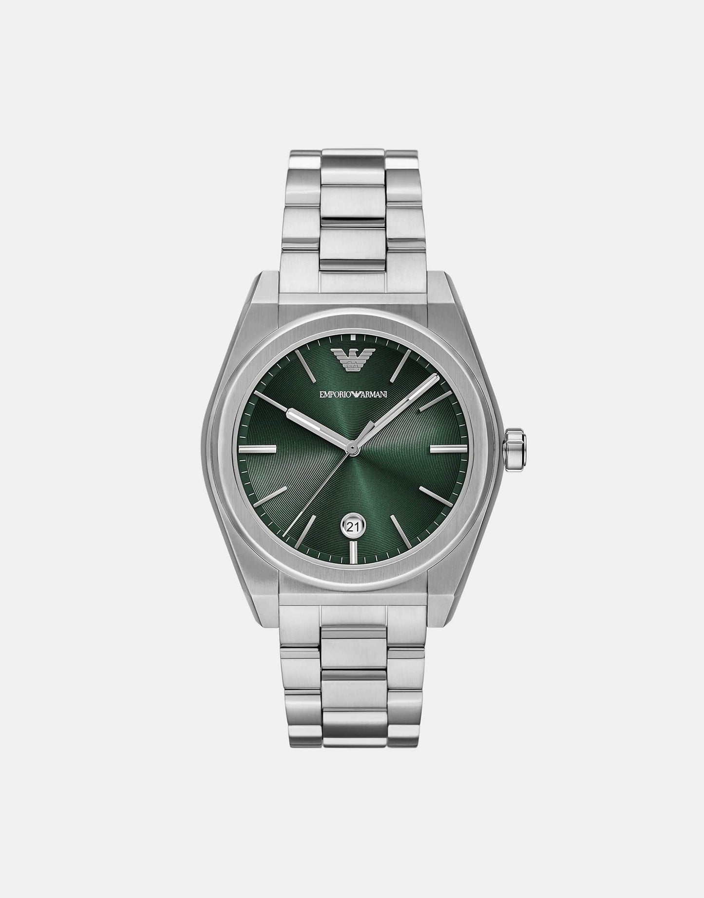 Three-Hand Date Stainless Steel Watch