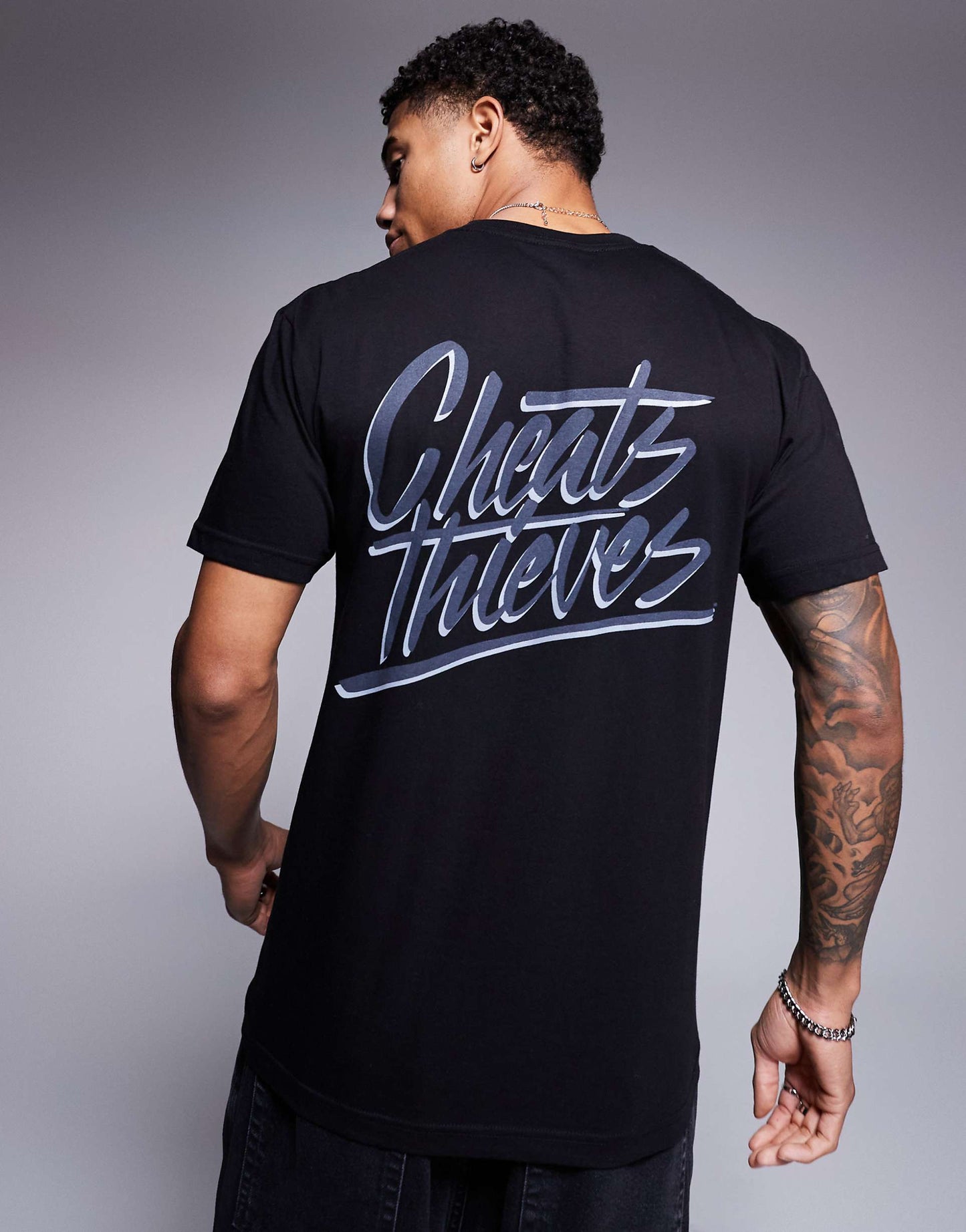 Script Logo Back Print 200Gsm T-Shirt