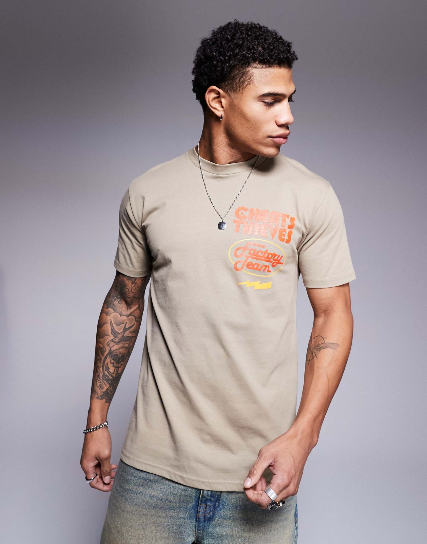 Racing Back Print 200Gsm T-Shirt