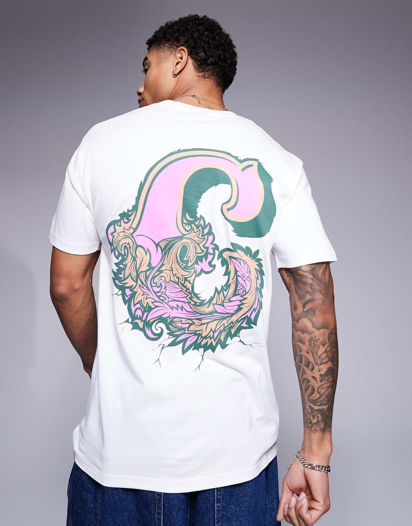 Back Motif Print 200Gsm T-Shirt