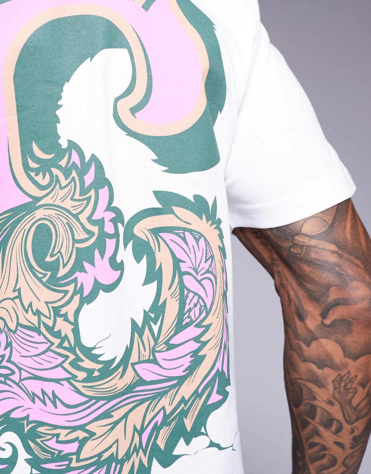 Back Motif Print 200Gsm T-Shirt