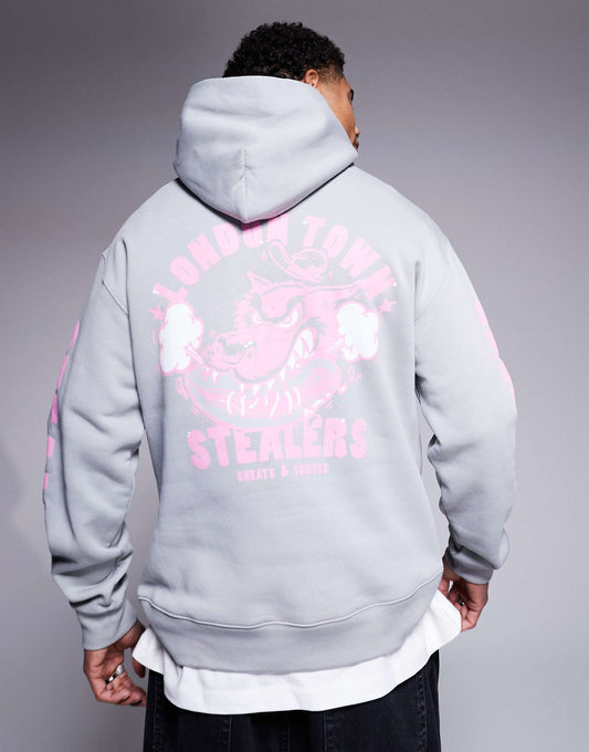 London Town Back Print 320Gsm Hoodie