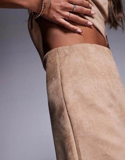 Suedette Aline Mini Skirt