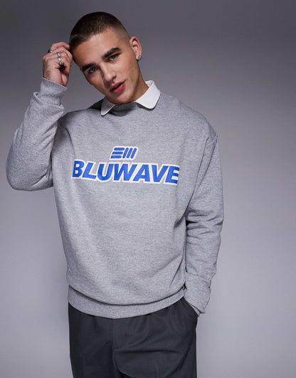 Boxy Oversized Sweatshirt With Front Print