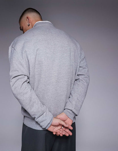 Boxy Oversized Sweatshirt With Front Print