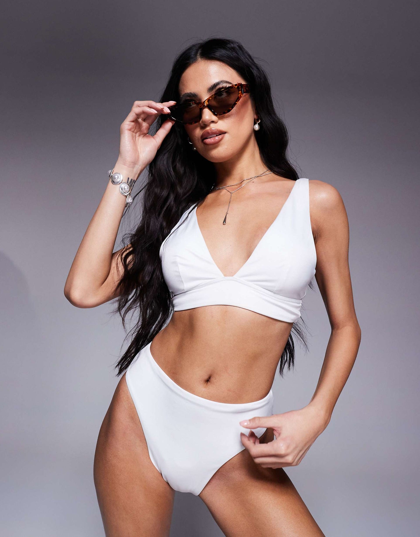 Maya Mix And Match Sleek Plunge Bikini Top