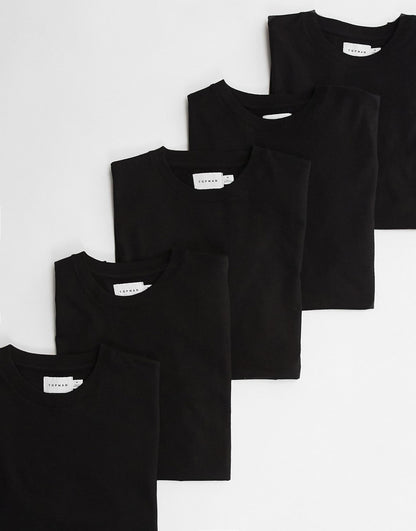 5 Pack Regular Fit T-Shirt