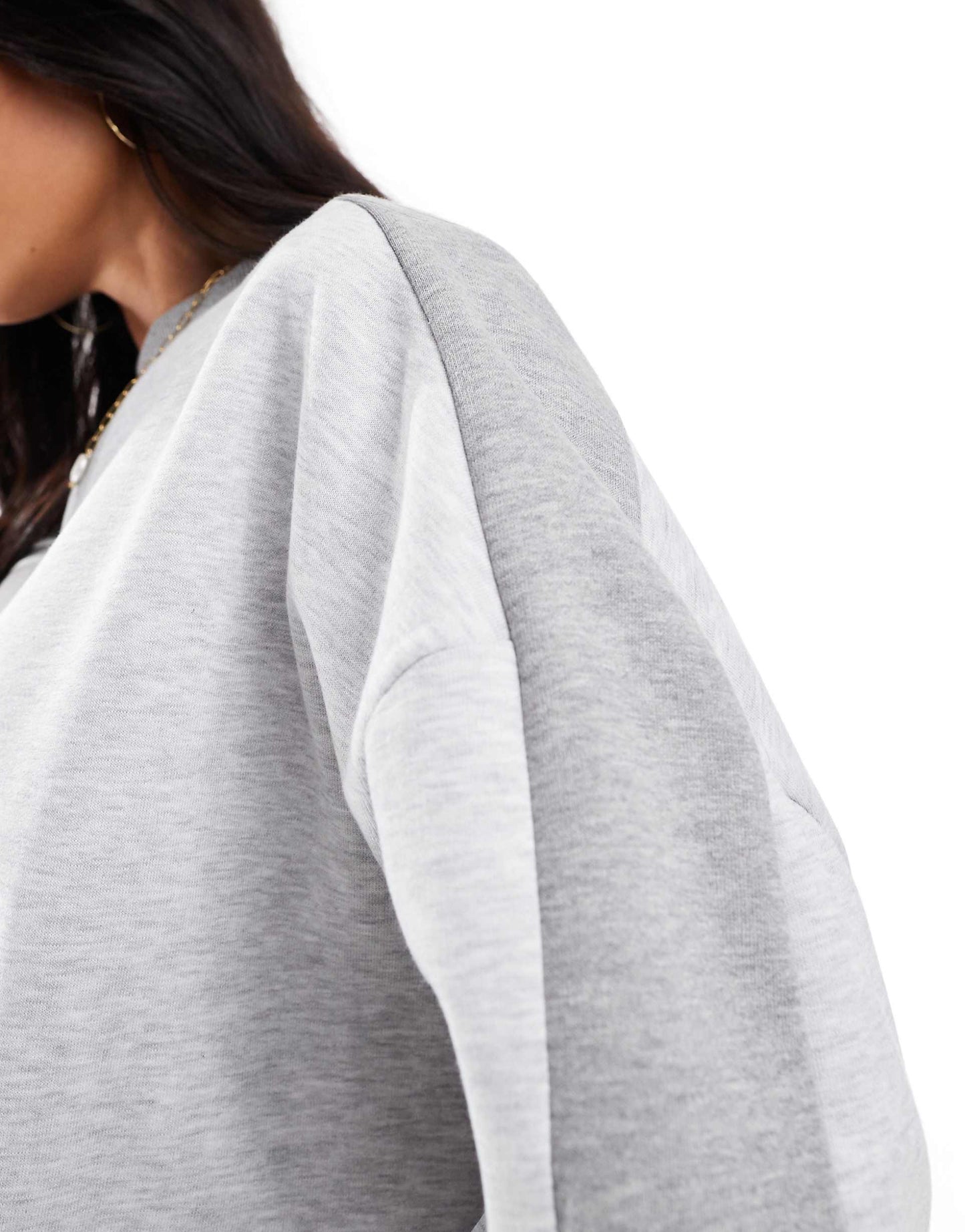 Co-Ord Oversized Raglan Sweatshirt With Panel Detail