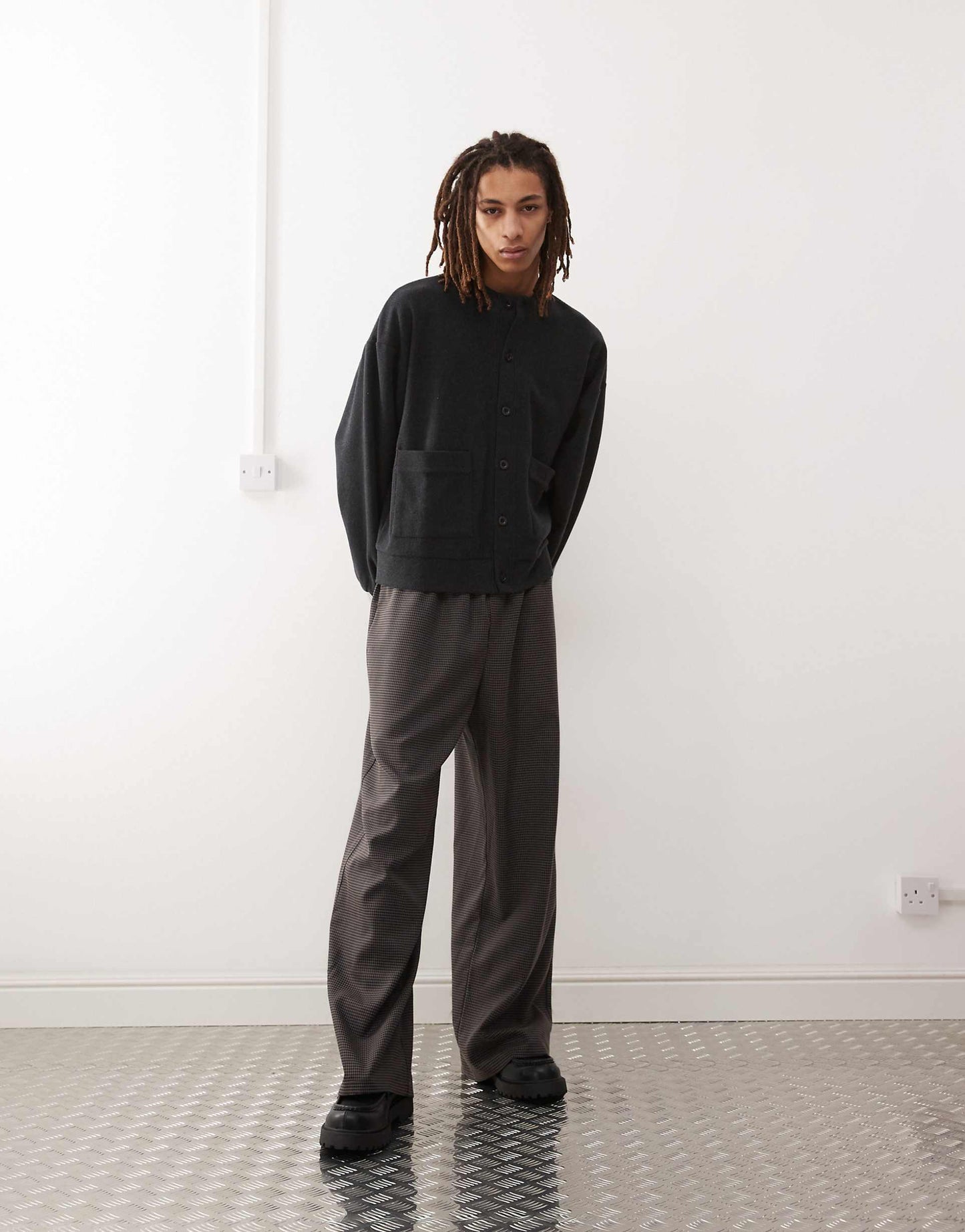 Ribbed Relaxed Fit Cardigan