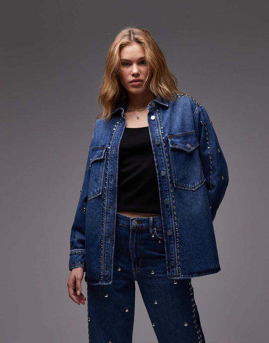 Alba Stud Denim Shirt