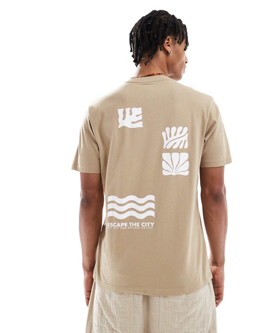 160 Gsm Graphic Back Print Cotton T-Shirt
