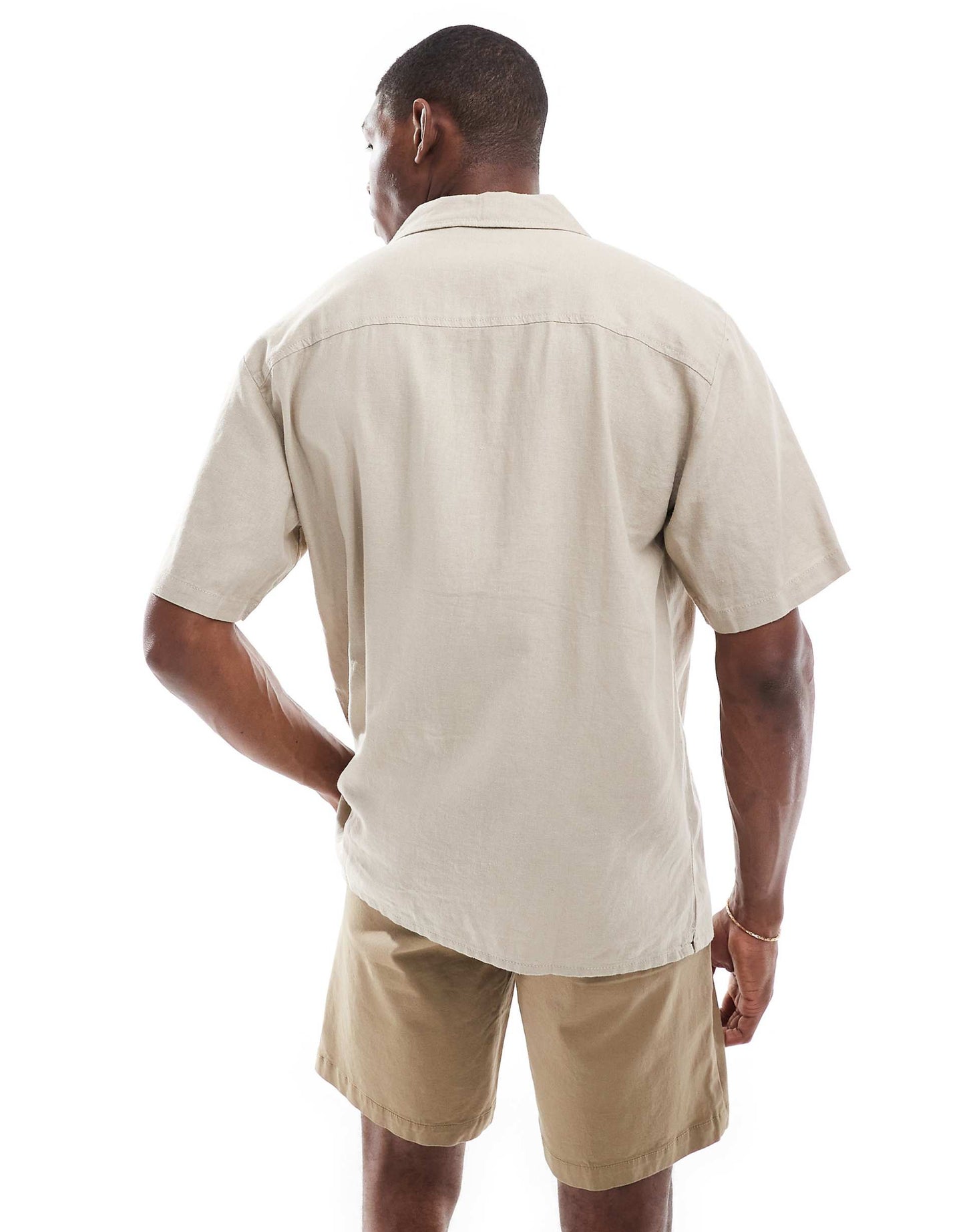 Short Sleeve Revere Collar Shirt