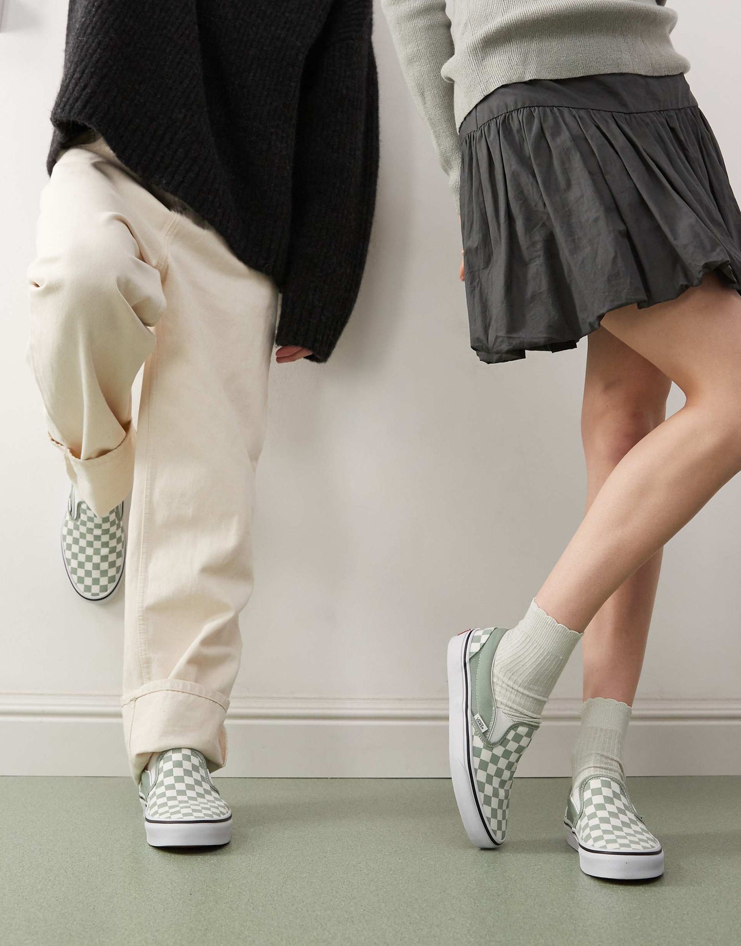 Classic Slip-On Colour Theory Checkerboard Trainers