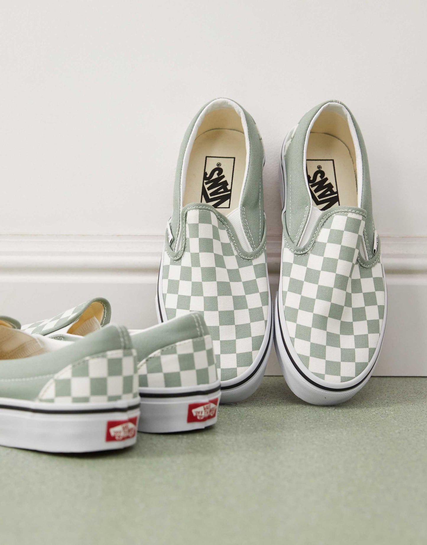 Classic Slip-On Colour Theory Checkerboard Trainers