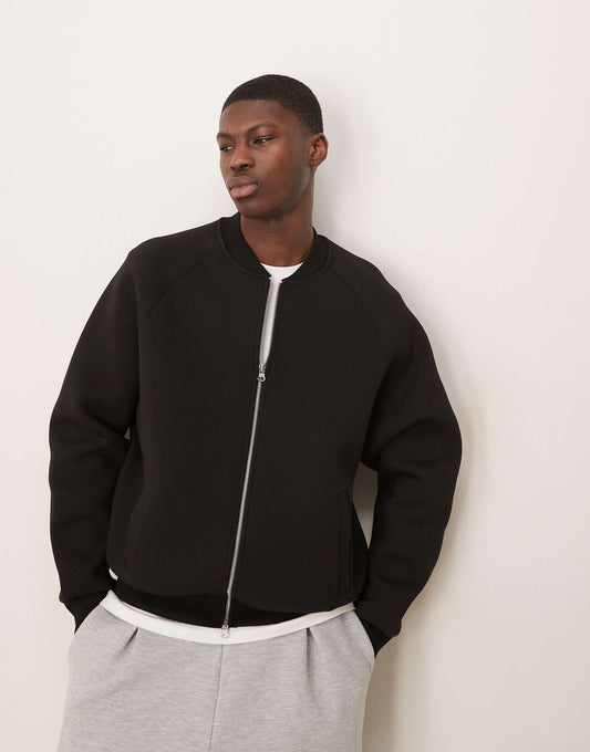 Oversized Heavyweight Scuba Bomber Jacket
