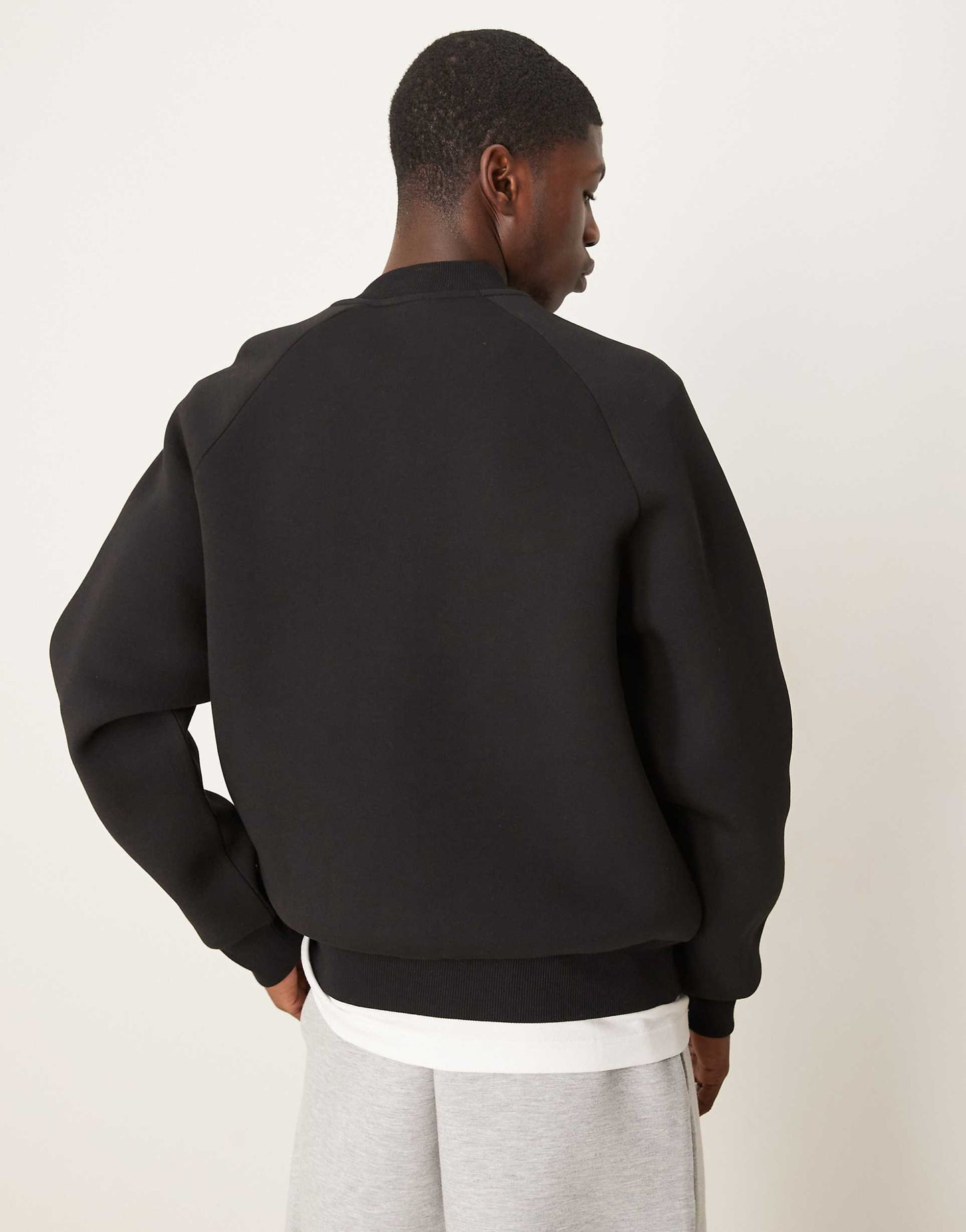Oversized Heavyweight Scuba Bomber Jacket
