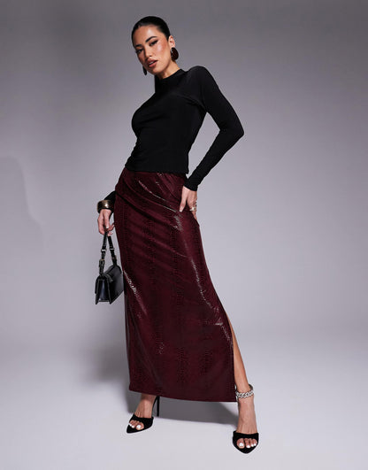 Slinky Long Sleeve Top With Lace Back Detail