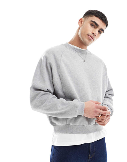 Oversized Boxy Sweatshirt With Raglan Sleeve