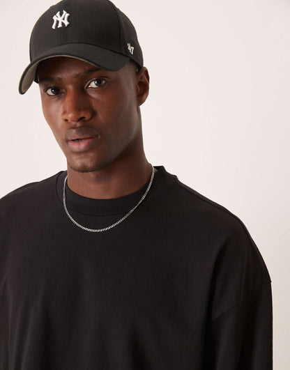 Oversized Boxy Long Sleeve T-Shirt With Drop Armhole