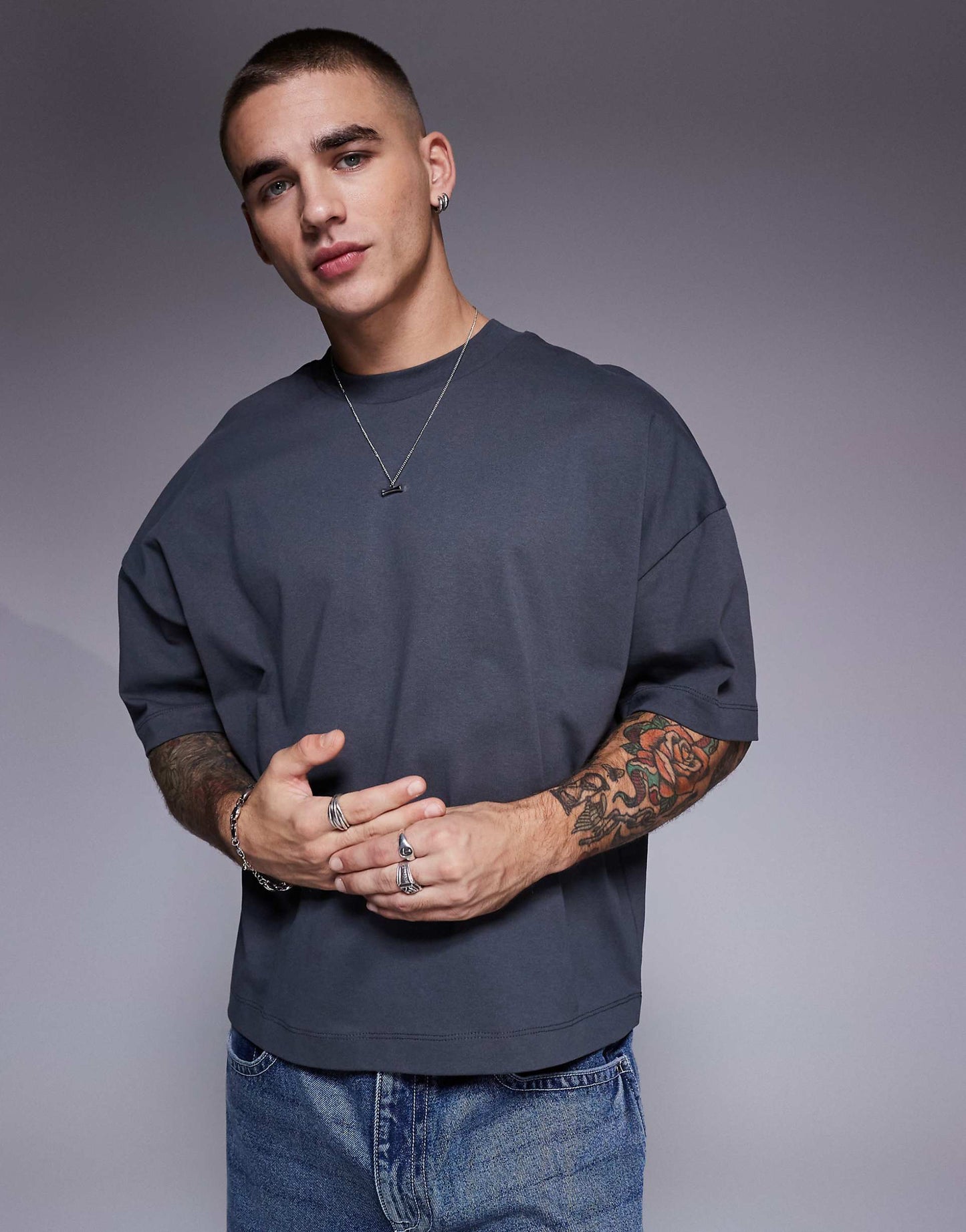 Heavyweight Oversized Boxy Drop Shoulder T-Shirt